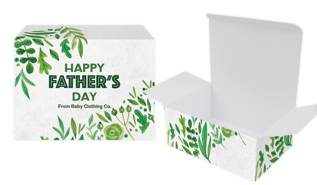 Garden Greenery Fathers Day Personalised Tuck Gift Box