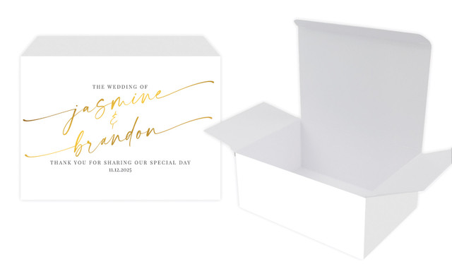 Golden Script Fathers Day Personalised Tuck Gift Box