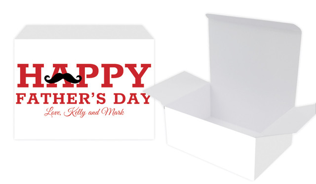 Moustache Fathers Day Personalised Tuck Gift Box