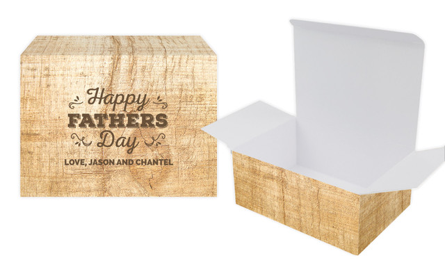 Timber Message Fathers Day Personalised Tuck Gift Box