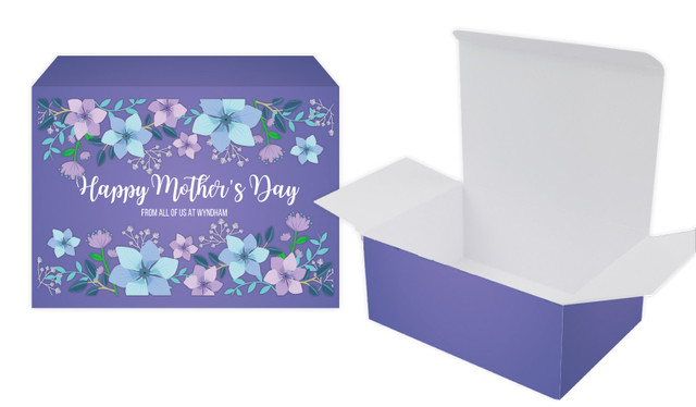 Dusk Flowers Mothers Day Personalised Tuck Gift Box