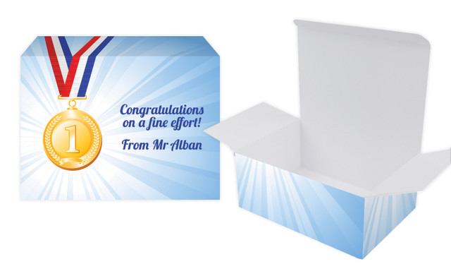 Medal 1st Place Personalised School Personalised Tuck Gift Box