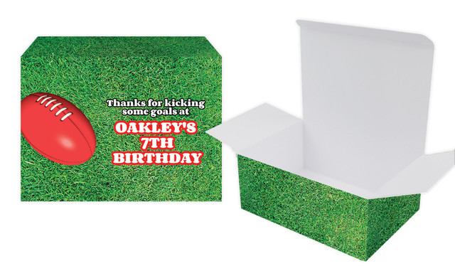 Aussie Rules Football Personalised Tuck Gift Box