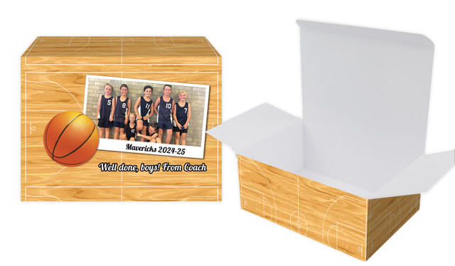 Basketball Photo Personalised Tuck Gift Box