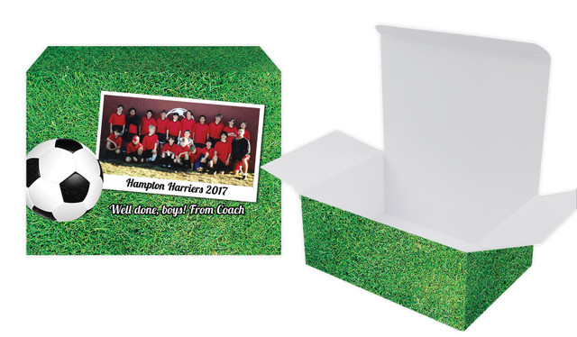 Soccer Photo Personalised Tuck Gift Box