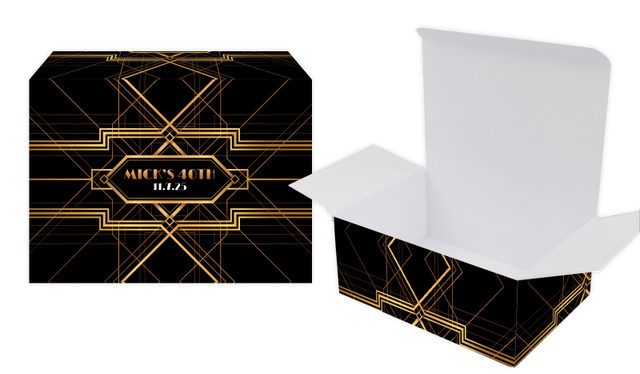 Gatsby Wedding Personalised Tuck Gift Box