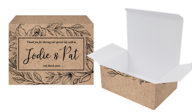 Location Centric Wedding Personalised Tuck Gift Box