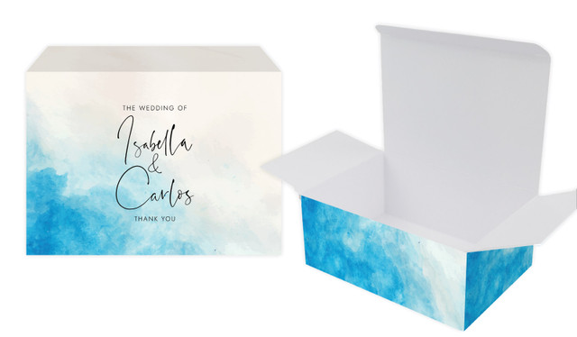 Ocean Wedding Personalised Tuck Gift Box