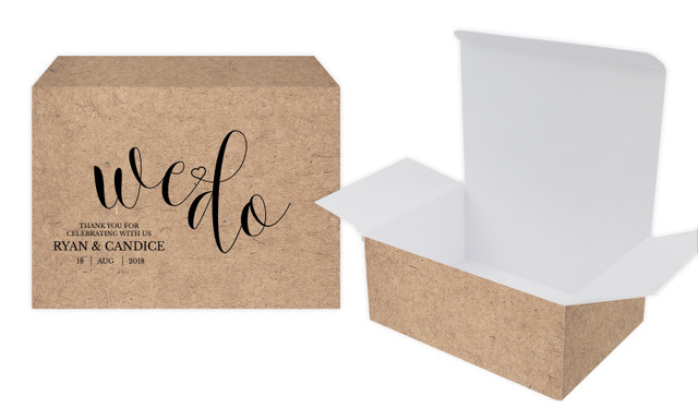 We Do Wedding Personalised Tuck Gift Box