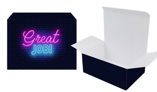 Neon Congratulations Personalised Tuck Gift Box