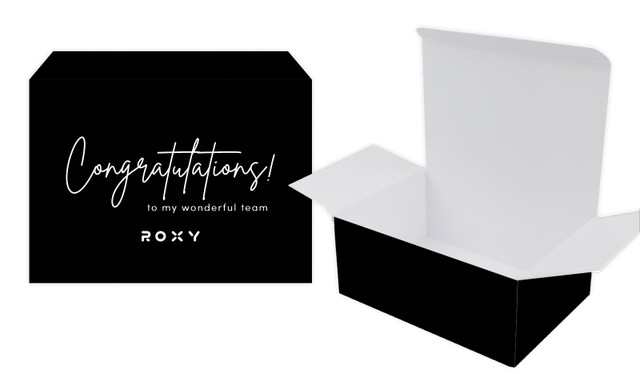 Signature Black Congratulations Personalised Tuck Gift Box