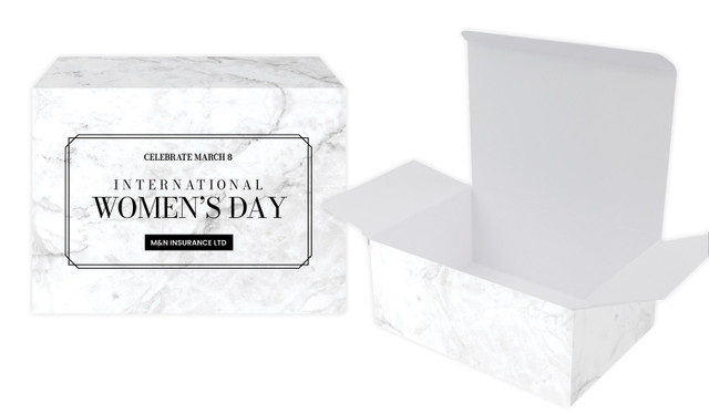 Marble Deco International Womens Day Personalised Tuck Gift Box