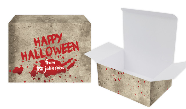 Blood Splatter Halloween Personalised Tuck Gift Box