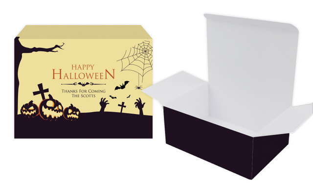 Graveyard Pumpkins Halloween Personalised Tuck Gift Box