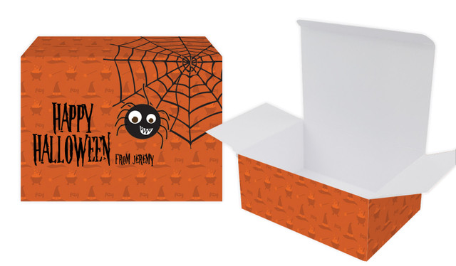 Spider Halloween Personalised Tuck Gift Box