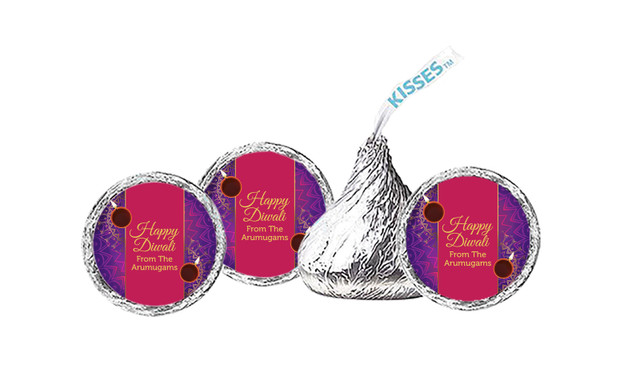 Bold Stripe Diwali Personalised Hersheys Kisses
