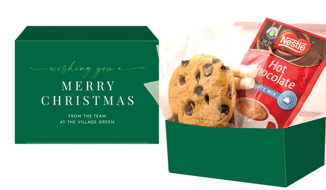 Flowing Green Christmas Hot Chocolate Kit