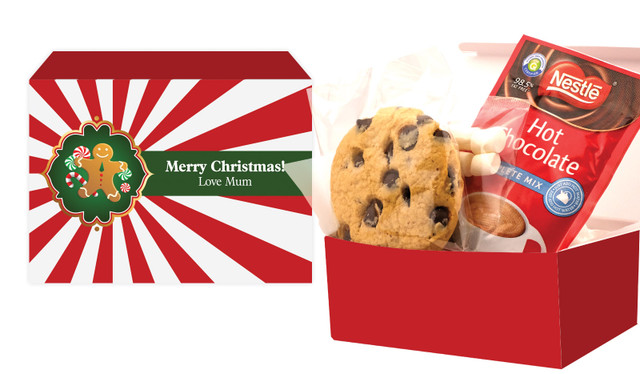 Gingerbread Man Christmas Hot Chocolate Kit