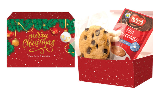 Red Festive Christmas Hot Chocolate Kit