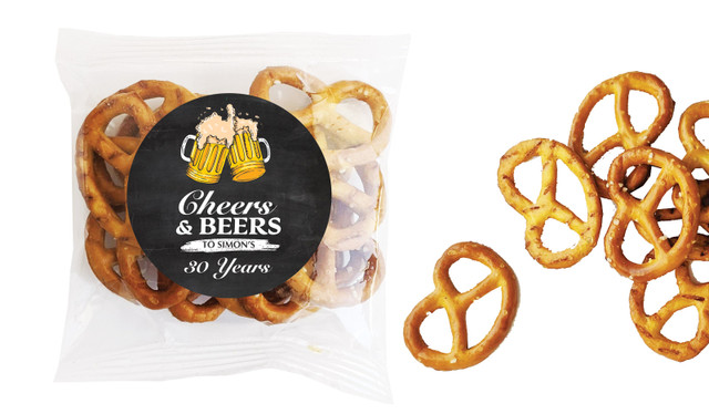 Cheers And Beers Personalised Bag Of Pretzels