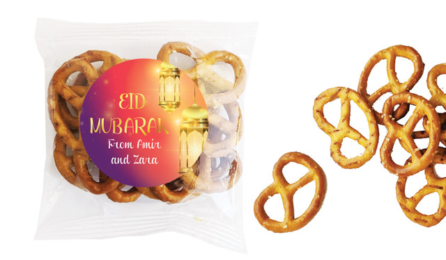 Early Sunrise Eid Personalised Bag Of Pretzels