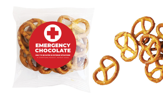 Emergency Chocolates International Nurses Day Personalised Bag Of Pretzels