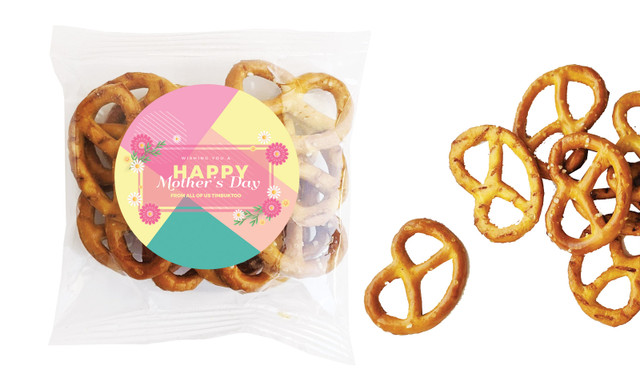 Bold Colours Mothers Day Personalised Bag Of Pretzels