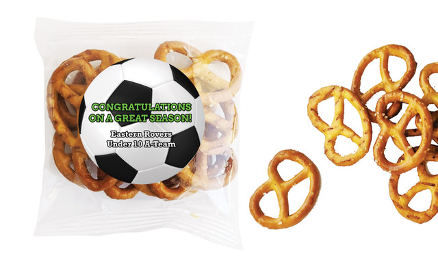 Soccer Ball Personalised Bag Of Pretzels