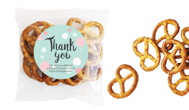 Dots Personalised Bag Of Pretzels