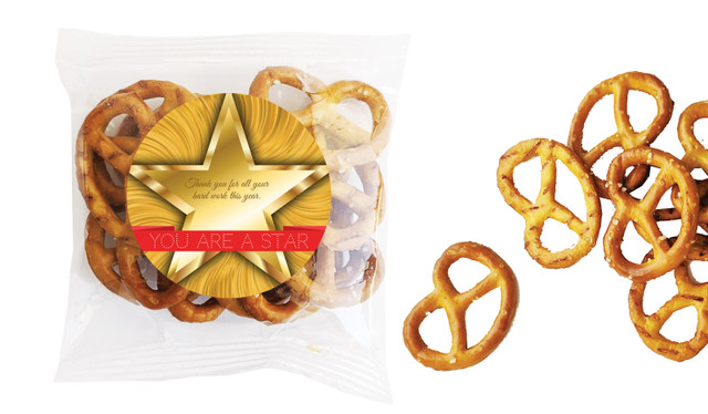 Star Personalised Bag Of Pretzels