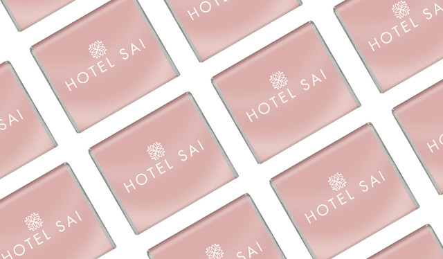 Blush Background Hospitality Mini Chocolates