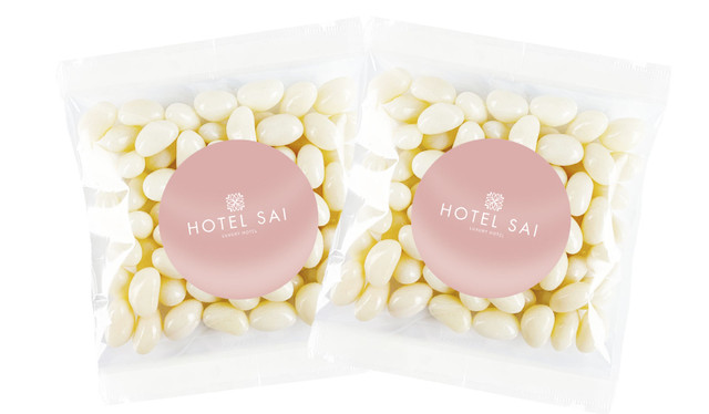 Blush Background Hospitality Branded Lolly Bag
