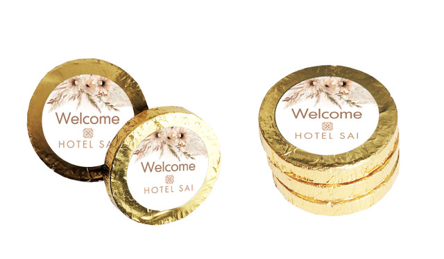 Boho Hospitality Chocolate Coin