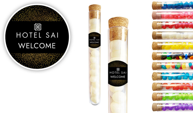 Confetti Centric Hospitality Branded Test Tubes