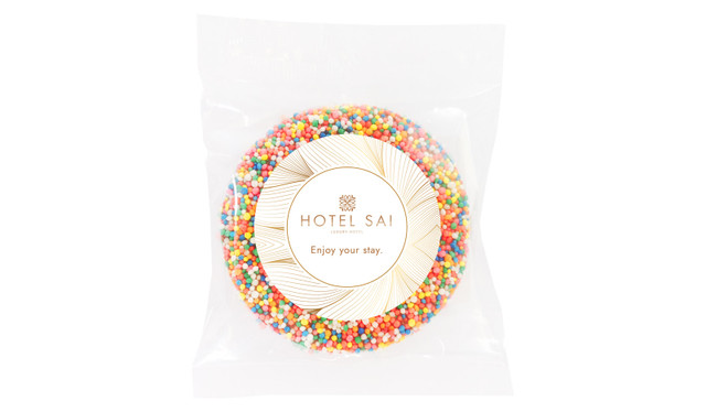 Flowing Lines Hospitality Branded Chocolate Freckle