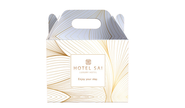 Flowing Lines Hospitality Branded Gable Favour Box