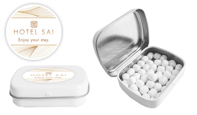 Flowing Lines Hospitality Branded Mint Tins