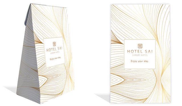 Flowing Lines Hospitality Branded Gusset Favour Bag