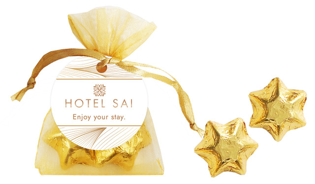 Flowing Lines Hospitality Branded Organza Bag