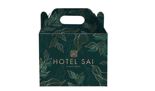 Golden Garden Hospitality Branded Gable Favour Box