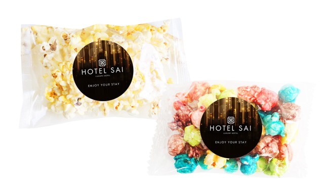 Hanging Glass Hospitality Branded Popcorn Bag