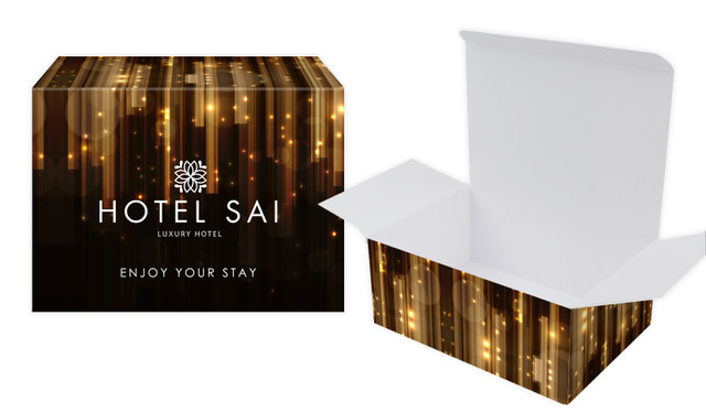 Hanging Glass Hospitality Branded Tuck Gift Box