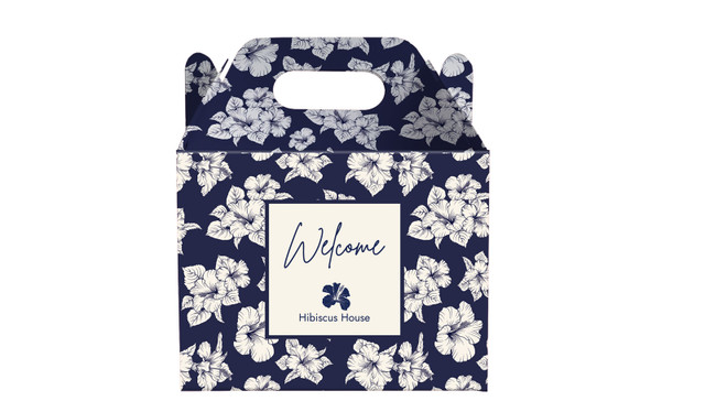 Hibiscus Hospitality Branded Gable Favour Box