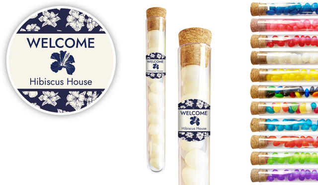 Hibiscus Hospitality Branded Test Tubes