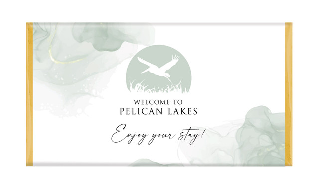 Misty Watercolour Hospitality Branded Chocolate Bar