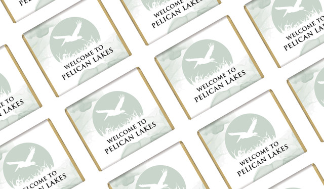 Misty Watercolour Hospitality Mini Chocolates