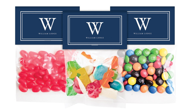 Monogram Hospitality Branded Lolly Bag With Topper