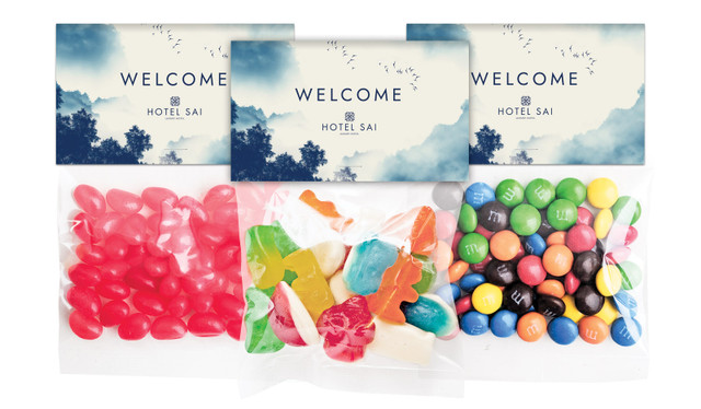 Mountain Mist Hospitality Branded Lolly Bag With Topper