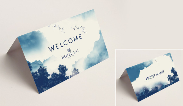 Mountain Mist Hospitality Branded Place Cards
