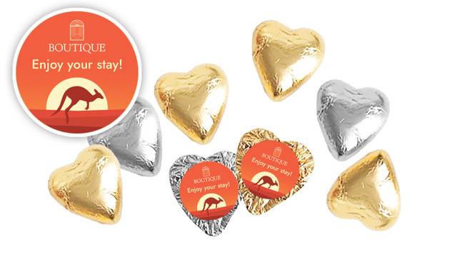 Outback Hospitality Branded Foil Chocolate Hearts